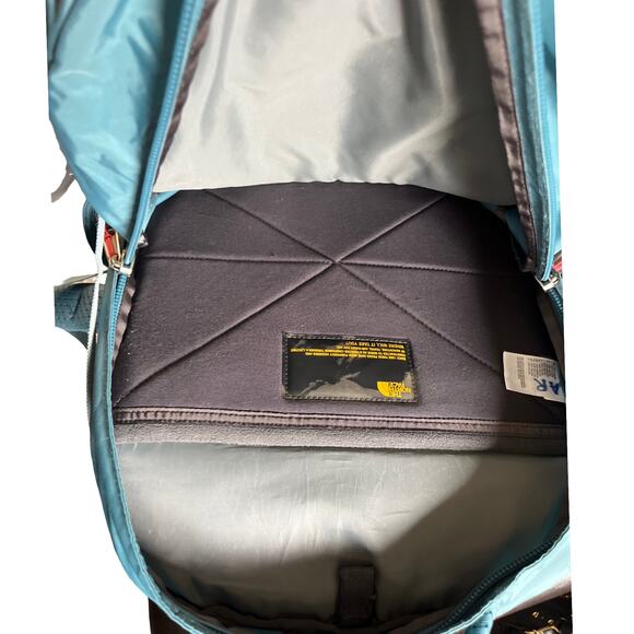 The North Face Recon Backpack Gray Blue Laptop Hiking School Bag - Picture 8 of 11